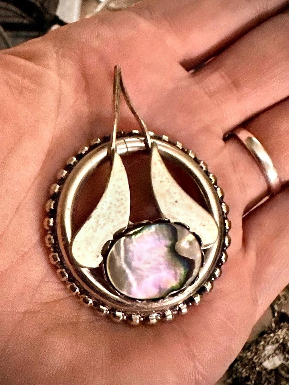 925 Sterling Silver Abalone Pendant